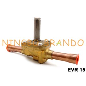 Cheap 5/8&quot; Solder Refrigeration Solenoid Valve Danfoss Type 032L1214 EVR 10 for sale