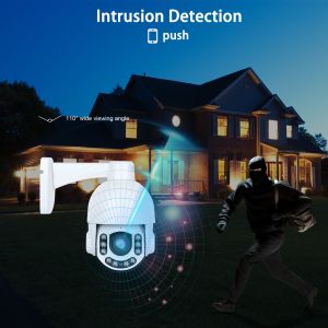 YGHT 4X 8MP Metal PTZ IP Camera with 4X Zoom, Vehicle/Human Detection, Two-Way