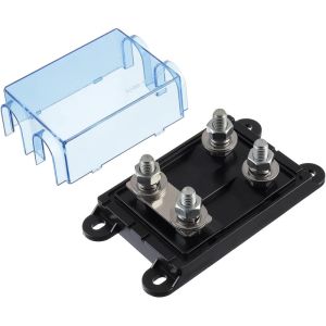 Compact 12V Mini ANL AFS Fuse Holder For Car Boat Audio System Gold Plated