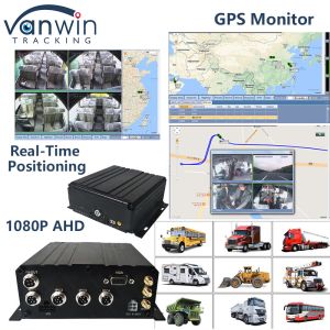 H.265 4CH Full HD Mobile DVR Live Stream Blackbox Recorder 4G Wifi GPS Vehicle