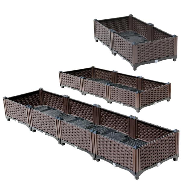 Logo Customized Plastic Garden Planter Box Environment Friendly