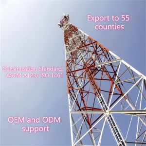 China 30m Self Supporting Lattice Tower For Communication GSM Tower Made Of Angle Steel on sale