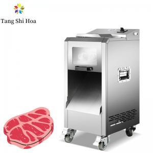 China Automatic Commercial Meat Cutter Machine Meat Fresh Chicken Breast Slicer 200kg/h on sale