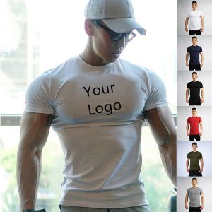 Men's T-Shirts Printed Custom Sublimation Gym Sport Oversized Tee Blank T Shirt
