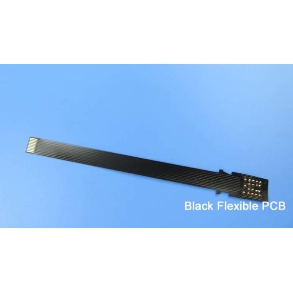Black Flexible Printed Circuit FPC Built on Polyimide with Bulge Pads for