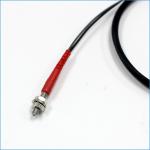 Cuttable M3 R15 Coaxial Optical Fiber Sensor Diffuse Reflective For Small Object