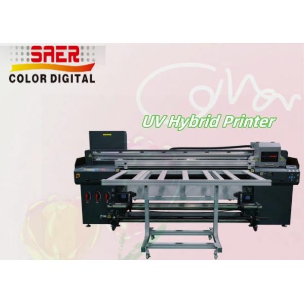 Quality Roll to Roll & Flatbed Digital UV Hybrid Printer 1.8m UV Flatbed Printer wholesale