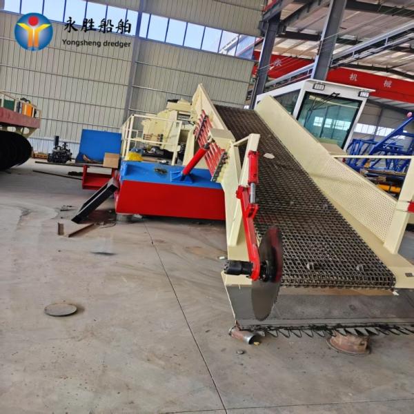 8m3 60 Kw Aquatic Plant Harvester With Full Automatic System