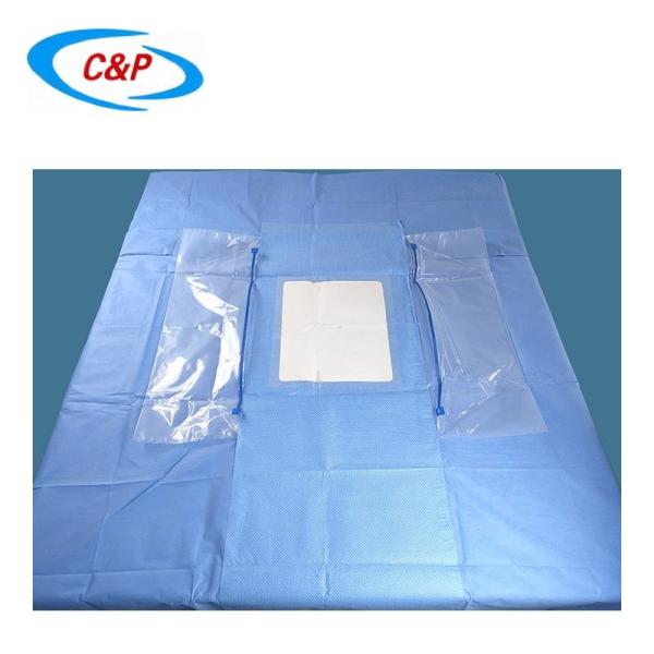 Quality ISO13485 Cardiovascular Drape Disposable Patient Drapes With Pouch wholesale