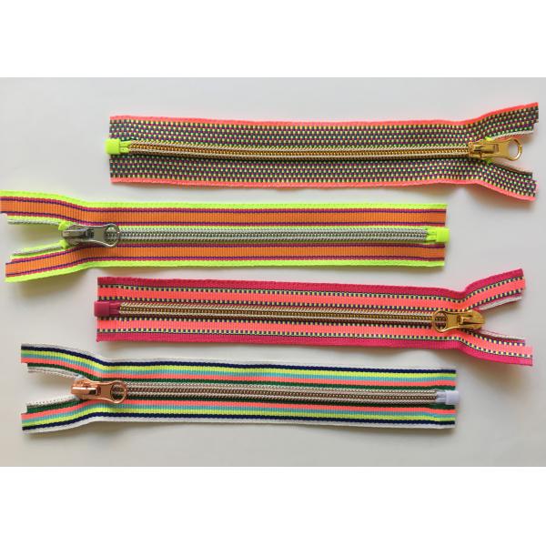 Quality European style fashion backpack colorful coil nylon zippers with auto - lock slider plated coated wholesale