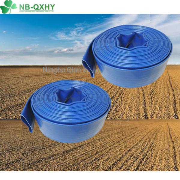 Quality Blue Type Flexible PVC Layflat Hose with Corrosion Resistance and High Thickness wholesale