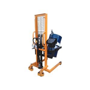 250kg Adjustable Height Oil Drum Trolley With Weighing Scale