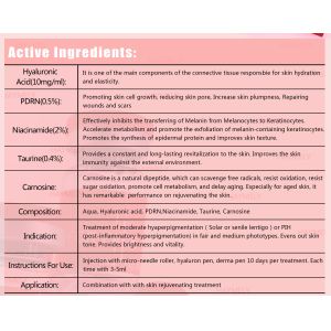 5x3ML PDRN Skin Booster Anti Wrinkles Mesotherapy Solution