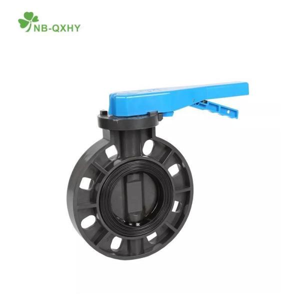 Quality Request Sample Compact PVC/UPVC Butterfly Valve with Red Handle and Nice US 1/Piece wholesale