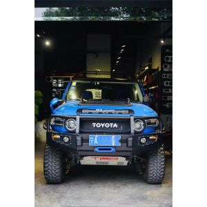 Toyota FJ Cruiser Bumper Front Bumper and Rear Bumper Set with Durable Winch