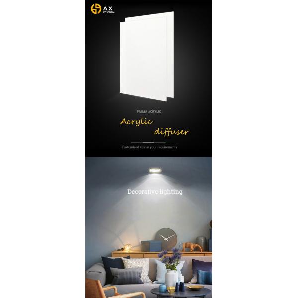 Impact Resistant 0.8mm Acrylic Light Diffuser Sheet