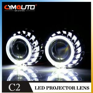 China 55W HID Projector Lens Kit 2.5 Inch Car Projector Kit With Double Angle Eyes on sale