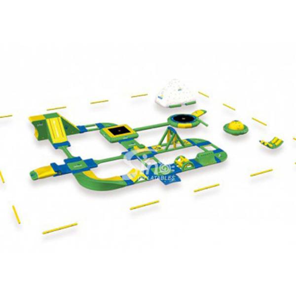 40x32m kids N adults giant inflatable floating water park combined with iceberg,