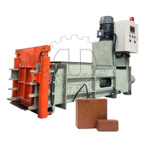 3500 KG Capacity Coconut Coir Bricks Pressing Machine for Bale Size 600*400*300