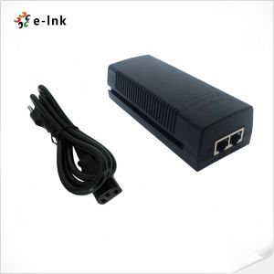 Gigabit IEEE802.3af At 60W PoE Power 100-240V AC Input PoE Injector Adapter