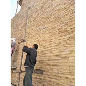 Customized Sandstone Veneer Cladding Building Stone Cladding For Exterior Walls