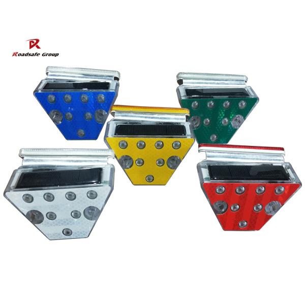 Quality Solar Aluminum Flashing LED Guardrail Delineator Solar Trapezoid Road Delineator for Traffic Safety Use wholesale
