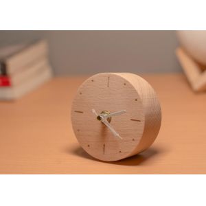Classic Real Wooden Alarm Clock Mini Quartz Analog Type with Customized Service