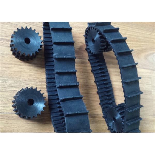 Black Robot Rubber Tracks lawn mover rubber tracks 40mm *9.3mm*66 with nature