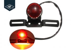 Cheap Round Black Amber Metal Aftermarket Motorcycle Lights For ATV Dirt Bike Cafe Racer for sale