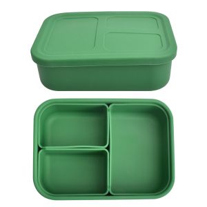 Shatterproof Harmless Silicone Lunch Containers , Microwaveable Silicone Storage