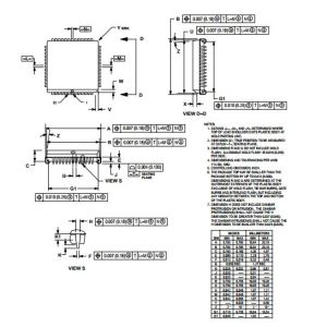 Cheap Integrated Circuit Chip HCMOS Microcontroller Unit MC68HC908AS60VFN MOTOROLA PLCC52 for sale