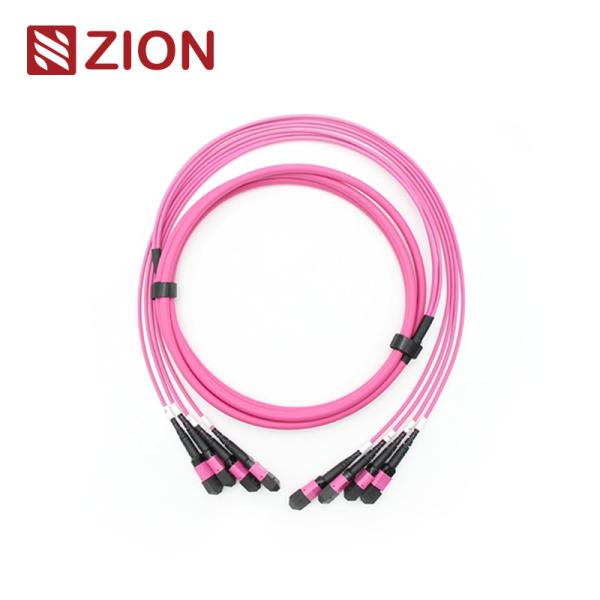 Quality 4x12 48F MPO OM4 Fiber Optic Trunk Cable Singlemode Multimode wholesale