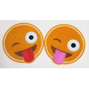 Merrowed Border PMS Felt Background Chenille Patches For Jacket