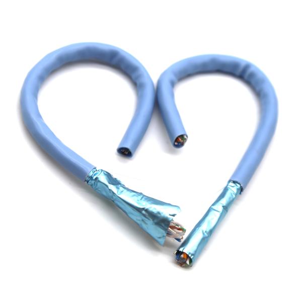 Quality 0.58mm FTP CAT6A network cable OFC conductor HDPE  Flexible Network Cable wholesale