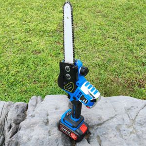 8'' Mini Cordless Chain Saw Lithium Battery Power Handheld Electric Chainsaw