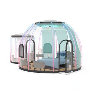 Dome Shaped Glamping Bubble Tent ROSH Customized Fire Retardant