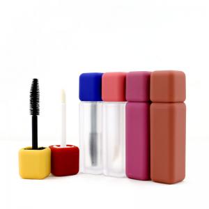 Cheap Length 75mm Rubber Frosted Plastic Mascara Tube 5ml for sale