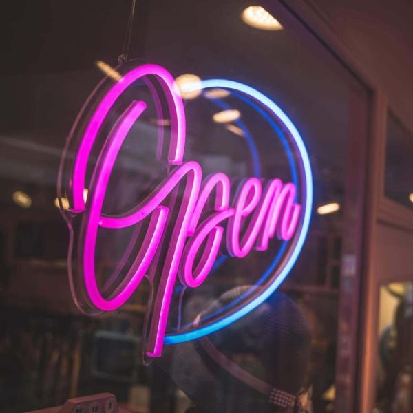 Quality 80Ra Acrylic Led Sign Board Neon Light Open Sign ROHS 40C wholesale