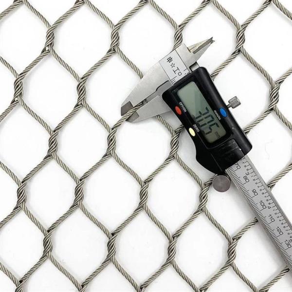 Braided 50 X 50mm Stainless Steel Wire Rope Mesh 3.0mm For Versatile Safety Solution