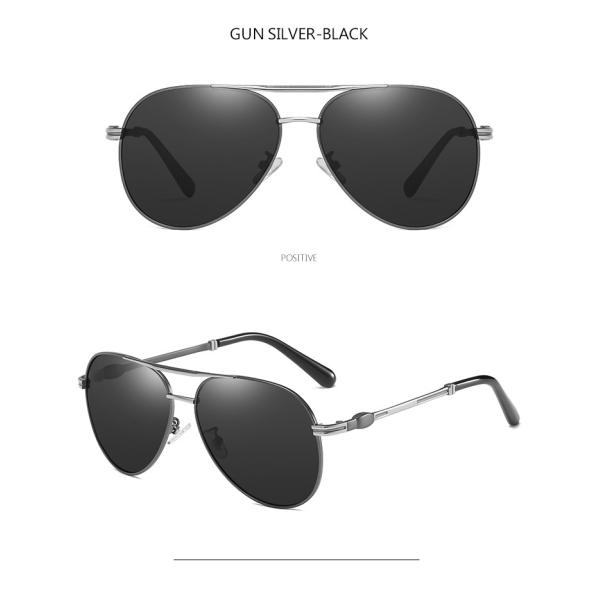 Memory Mens Metal Frame Sunglasses Spring Leg Fashion Polarized