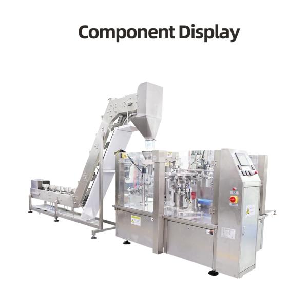 SUS304 Premade Bag Packing Machine PLC Controlled Leakproof For Dried Fruits