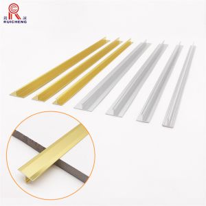 T Shape Aluminium Transition Strip Metal Tile Boder Trim Strips For Transition