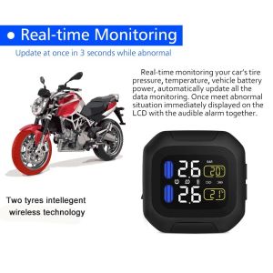 Cheap Global use Motorcycle Tire Pressure Monitoring System TPMS Sensors with External Sensor for sale