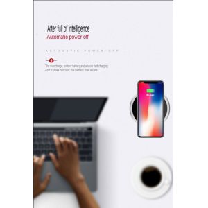 Embed Wireless Phone Charger Silver Color Beautiful Surface Lightweight