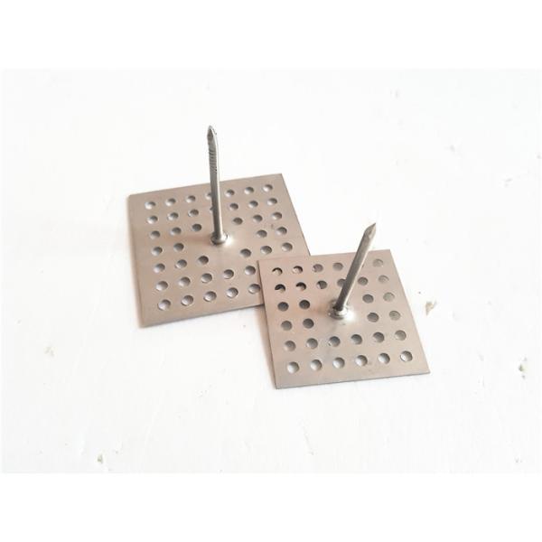 Quality SS Perforated Base Insulation Anchor Pins, Insulation Hangers With Dome Caps wholesale
