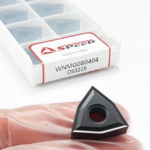 Speed WNMG080404 Wear Resistant Tungsten Carbide Turning Insert Great Cast Iron