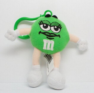 Quality M&M’ Character Green Keychain Plush Toys wholesale