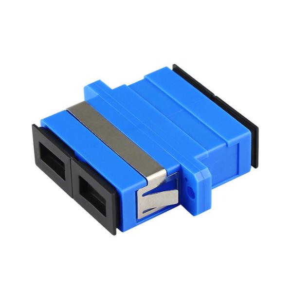 Quality Single Mode Fiber Optic Adapter / SC Duplex Adapter With Clips Plastic Material wholesale