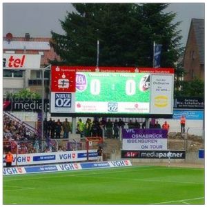 Cheap Full Color High Resolution Stadium LED Screens With Anti UV Plastic IP65 P10 P8 P6 P4 for sale