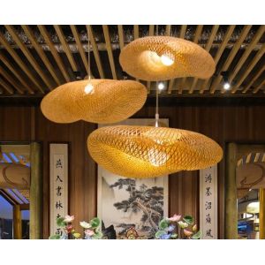 Bamboo Rattan Shade Modern Pendant Light D60cm / D80cm / D100cm